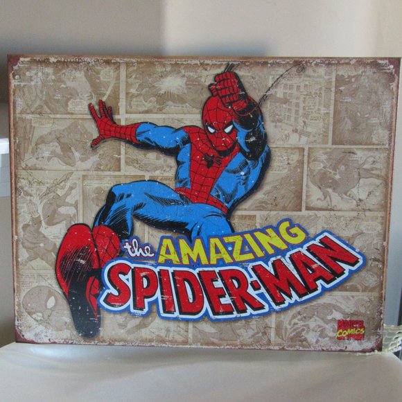 Spiderman Metal Sign - Picture 1 of 6